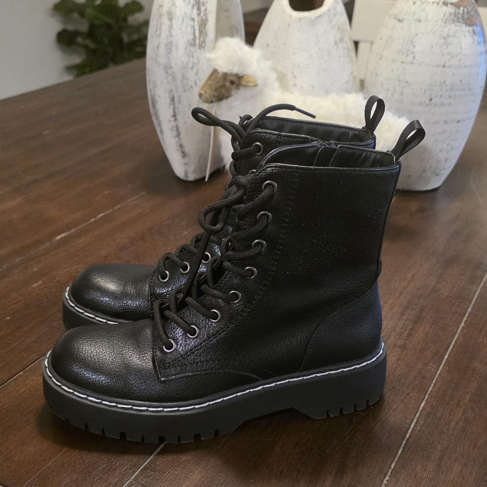 Sincerely Jules Black Combat Boots
